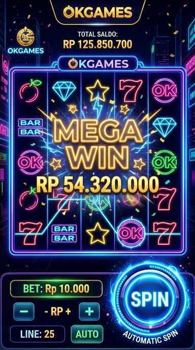 Layar utama okgames — antarmuka bersih setelah instalasi